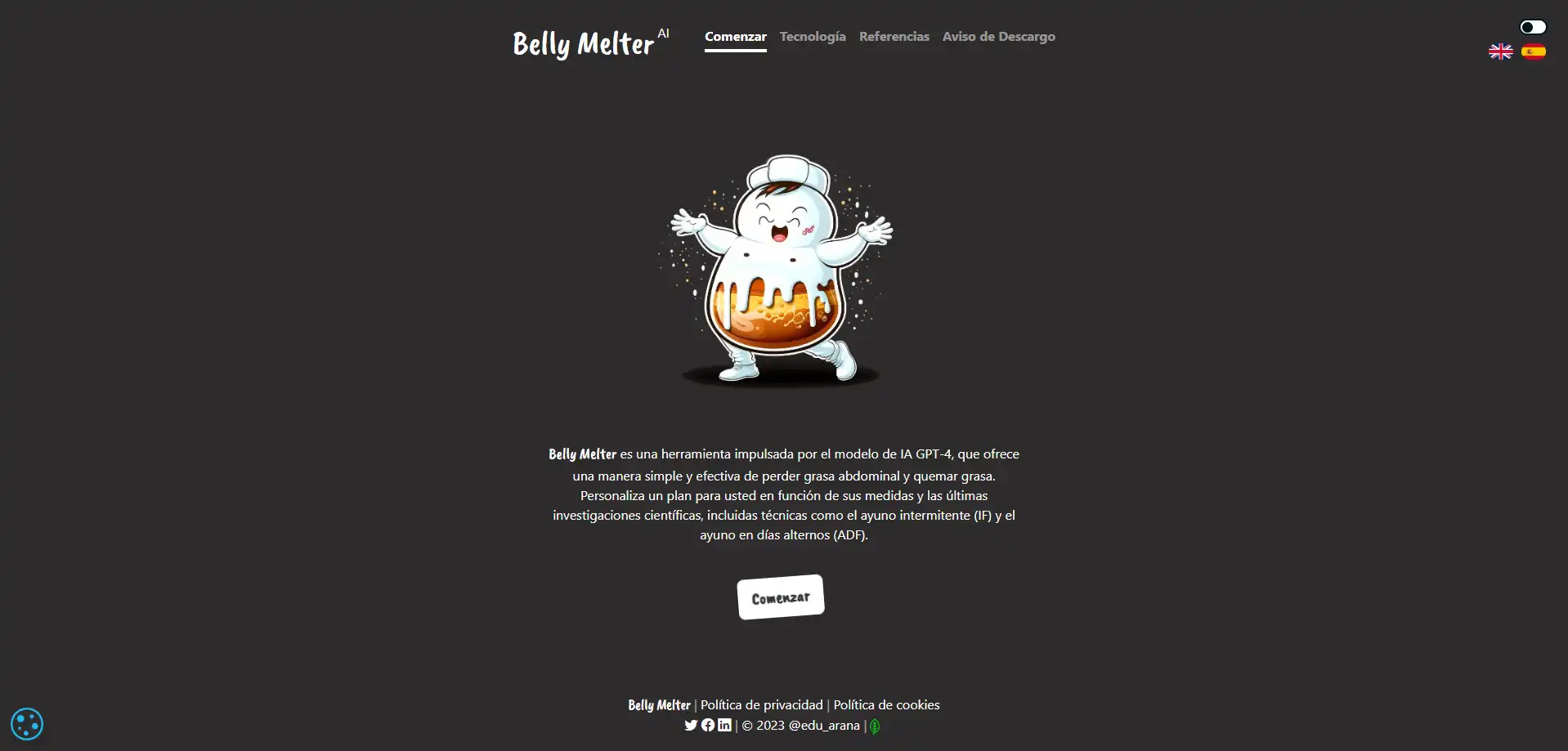 Captura de pantalla de Belly Melter