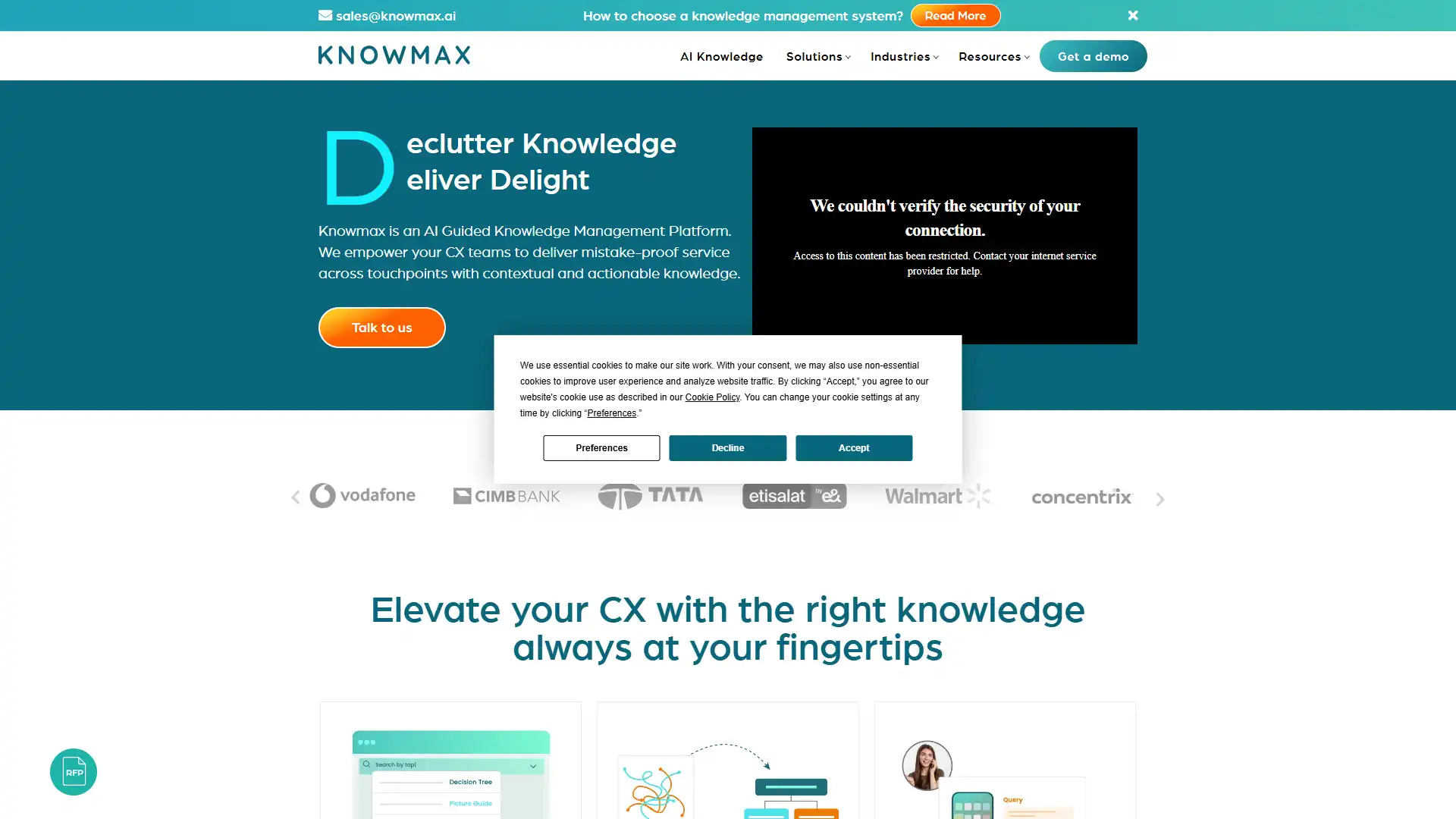 Captura de pantalla de Knowmax