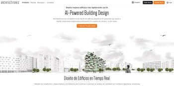 Captura de pantalla del sitio de Architechtures