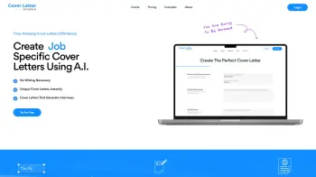 Captura de pantalla del sitio de CoverLetterSimple