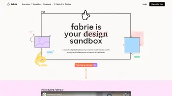 Captura de pantalla del sitio de Fabrie AI