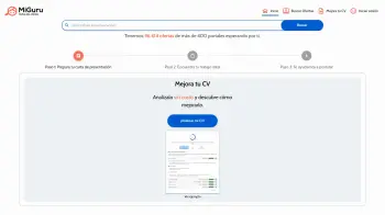 Captura de pantalla del sitio de MiGuru