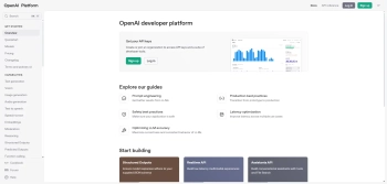 Captura de pantalla del sitio de OpenAI Text Classifier
