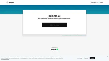 Captura de pantalla del sitio de Prisms AI