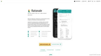 Captura de pantalla del sitio de Rationale