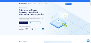 Captura de pantalla del sitio de Virtuoso QA